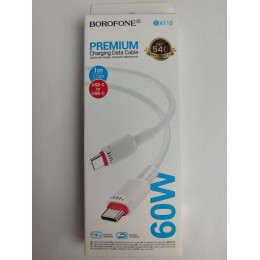 Кабель Type-C - Type-C BOROFONE BX110 (60W/1m) белый 