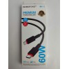 Кабель Type-C - Type-C BOROFONE BX110 (60W/1m) черный