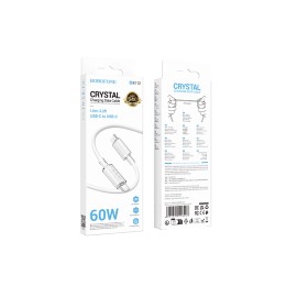 Кабель Type-C - Type-C BOROFONE BX112 (60W/1m) белый