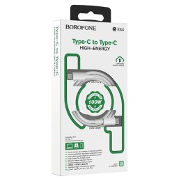Кабель Type-C - Type-C BOROFONE BX44 (100W/5A/2m) белый