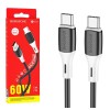 Кабель Type-C - Type-C BOROFONE BX79 (60W/3A/1m/силиконовый) черный