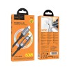 Кабель Type-C - Type-C HOCO U144 (60W/3А/1.2m/текстиль) черный
