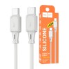 Кабель Type-C - Type-C HOCO X101 (60W/3A/1m/силиконовый) серый