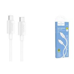 Кабель Type-C - Type-C HOCO X107 (60W/3A/1m) белый