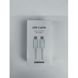 Кабель Type-C - Type-C SAMSUNG COPY (5A/1.8m) белый