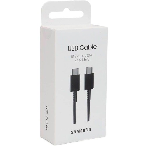 Кабель Type-C - Type-C SAMSUNG EP-DX310 (3A/1.8m) черный ORG