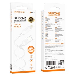 Кабель USB - Lightning BOROFONE BX113 (2.4A/1m) белый
