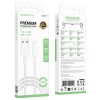 Кабель USB - Lightning BOROFONE BX117 (2.4A/1m/текстиль) белый