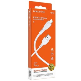 Кабель USB - Lightning BOROFONE BX51 (2.4A/1m) белый