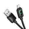 Кабель USB - Lightning HOCO U146 (12W/1.2m/текстиль) черный