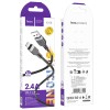 Кабель USB - Lightning HOCO X109 (2.4A/2m/силиконовый) черный