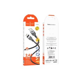 Кабель USB - Lightning HOCO X109 (2.4A/3m/силиконовый) черный
