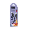 Кабель USB - Lightning HOCO X124 (2.4A/1m/силиконовый) черный