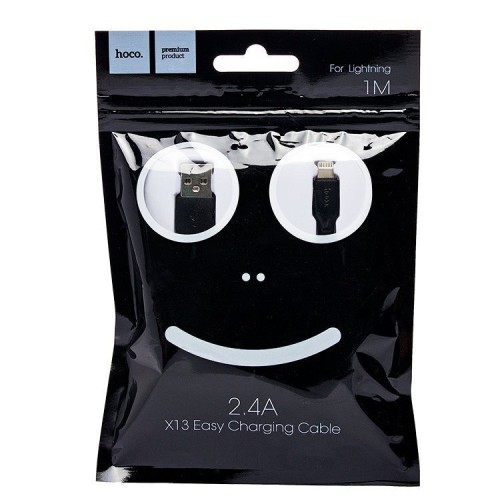Кабель USB - Lightning HOCO X13 (2.4A/1m) черный