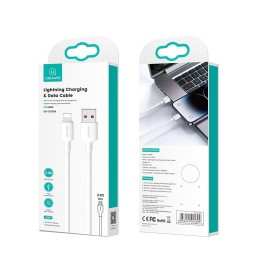 Кабель USB - Lightning USAMS SJ606 U84 (2.4A/3m) белый