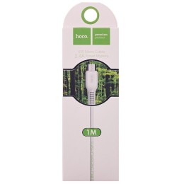 Кабель USB - Micro USB HOCO X20 (2.4A/1m) белый