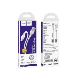 Кабель USB - Micro USB HOCO X37 (2.4A/1m) белый