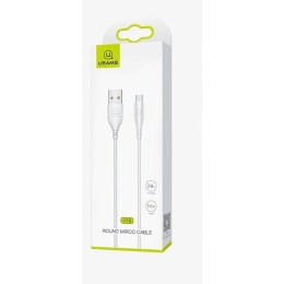 Кабель USB - Micro USB USAMS SJ268 U18 (2A/1m) белый