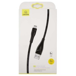 Кабель USB - Micro USB USAMS SJ399 U41 (2A/3m/текстиль) черный
