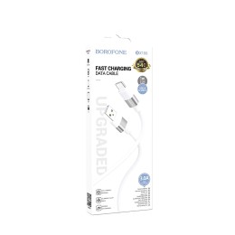 Кабель USB - Type-C BOROFONE BX106 (3A/1m) белый