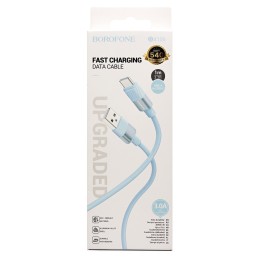 Кабель USB - Type-C BOROFONE BX106 (3A/1m) голубой