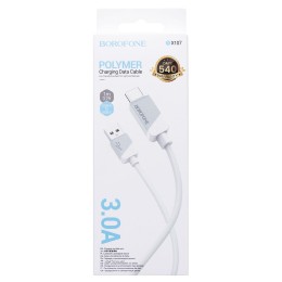 Кабель USB - Type-C BOROFONE BX107 (3A/1m/18W) белый
