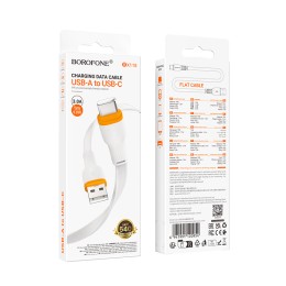 Кабель USB - Type-C BOROFONE BX118 (3A/1m) белый
