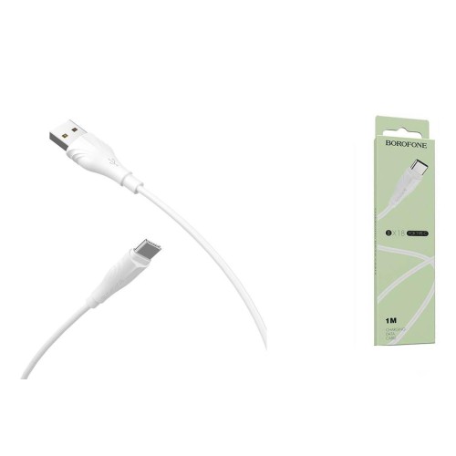 Кабель USB - Type-C BOROFONE BX18 (3A/1m) белый