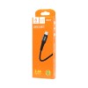 Кабель USB - Type-C DENMEN D02T (2.4A/1m/текстиль) черный
