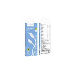 Кабель USB - Type-C HOCO X107 (3A/1m) белый