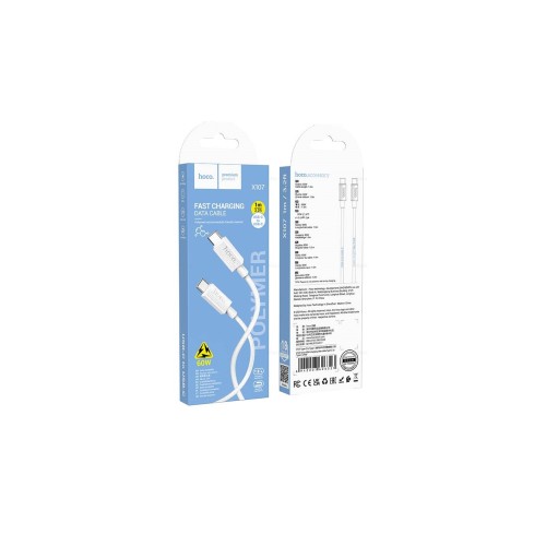 Кабель USB - Type-C HOCO X107 (3A/1m) белый