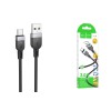 Кабель USB - Type-C HOCO X109 (3A/3m/силиконовый) черный