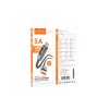 Кабель USB - Type-C HOCO X112 (5A/1m/текстиль/дисплей) черный