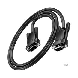 Кабель VGA-VGA 1m HOCO US11 черный