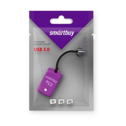 Картридер SMARTBUY 706 MicroSD фиолетовый