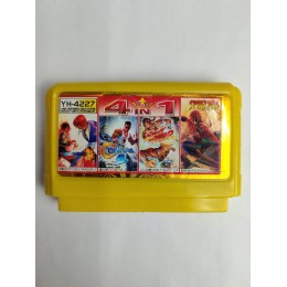 Картридж DENDY 4в1 YH4227 STREET FIGHTER 12P/SPIDERMAN/ CONTRA II/ DOUBLE DRAGON 2