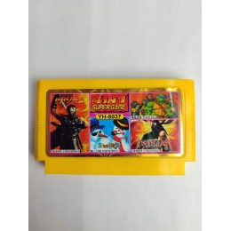 Картридж DENDY 4в1 YH8037 NINJA GAIDEN2+SNOW BROS+TURTLES+NINJA GAIDEN3