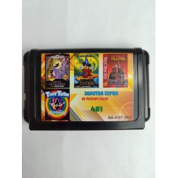 Картридж SEGA 4в1 AA-4107 (CASTLE OF ILLUSION/FANTASIA MICKEYMOUSE/TETRIS/TIN)