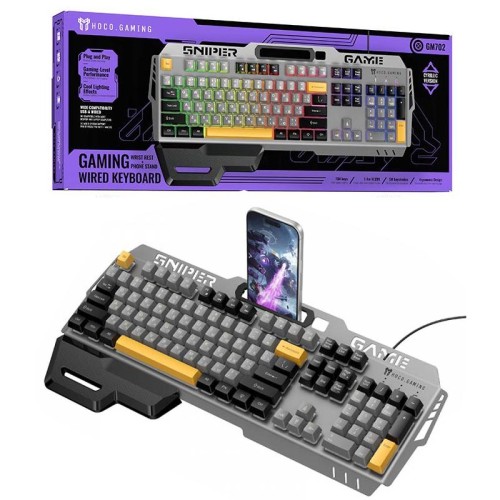 Клавиатура игровая проводная HOCO GM702 черная