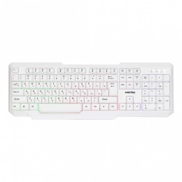 Клавиатура проводная SMARTBUY 333 с подсветкой белая