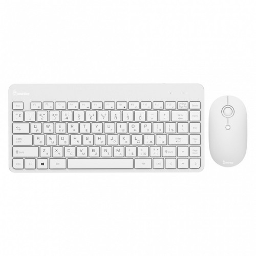Комплект беспроводной клавиатура+мышь SMARTBUY 220349AG белый