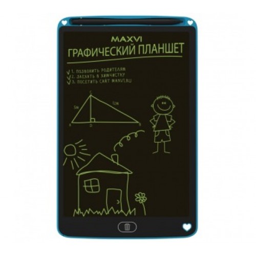 LCD планшет для заметок и рисования Maxvi MGT-01C 8,5" синий 