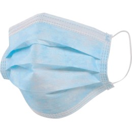 Маска защитная трехслойная одноразовая (Цена за упаковку 50 шт)