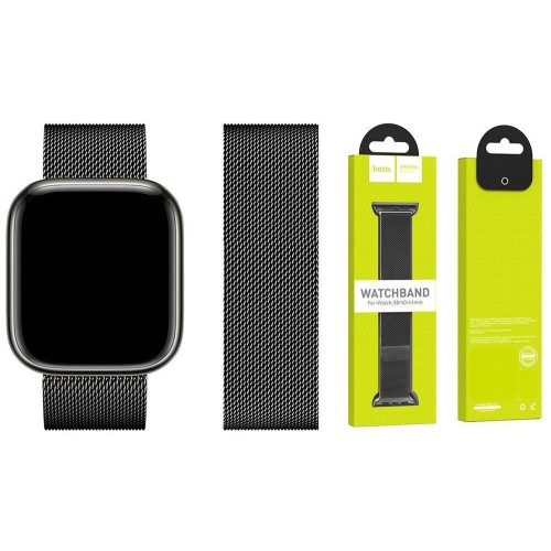 Металлический ремешок для часов Apple Watch HOCO WH03 38/40/41мм миланская петля черный
