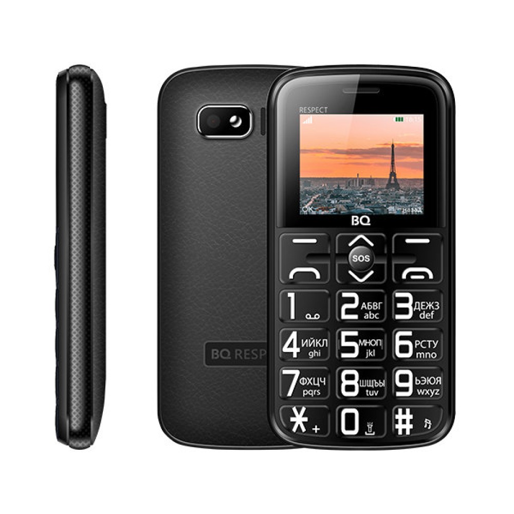 Мобильный телефон BQ 1851 Respect черный (1,77"/камера/1000mAh)