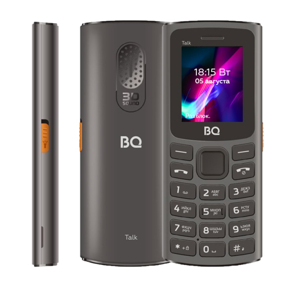 Мобильный телефон BQ 1862 Talk серый (1,77"/600mAh)
