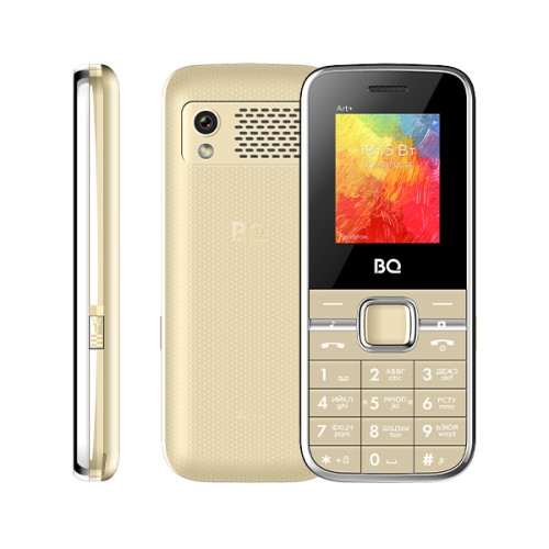Мобильный телефон BQ 1868 Art+ золотой (1,77"/0,08МП/800mAh)