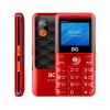 Стильный и удобный мобильный телефон BQ 2006 Comfort в красно-черном исполнении