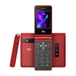 Мобильный телефон BQ 2411 Shell раскладушка красный (2.4"/0,3МП/800 mAh)