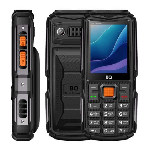 Мобильный телефон BQ 2430L Tank Connect черно-серый (2,4"/0,3МП/4000mAh)